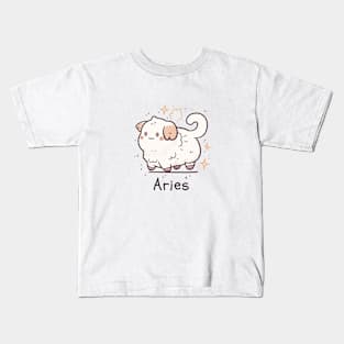 Aries Cat Kids T-Shirt
